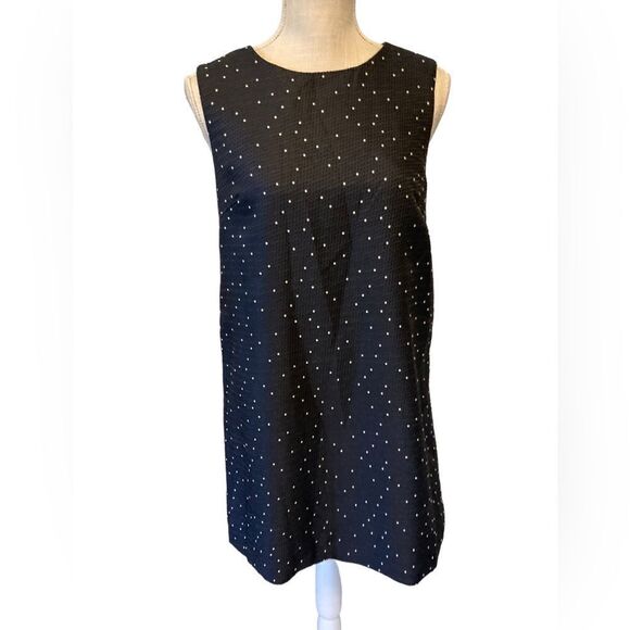 Lucy Paris Navy and white Polkadot dress Small NWT - Picture 2 of 9